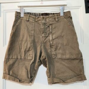 Jachs NY Mens 30 Olive Green Red Hook Fit Shorts 8 Inch 5 Pocket Drawstring
